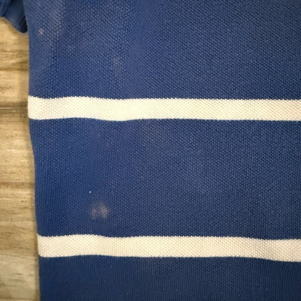 Ralph Lauren Men's Navy and White Striped Polo Shirt - Picture 10 of 10